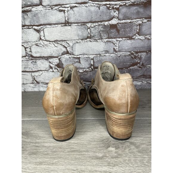 Freebird by Steven Mabel Brown Leather Oxfords Western Boots Women Sz 11M US/42 - Picture 6 of 16